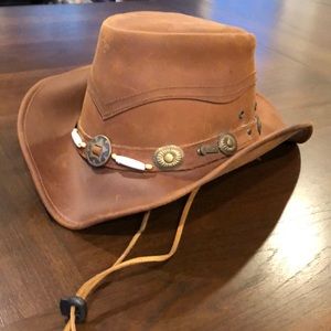 Outback Trading Sunroy cowboy leather hat